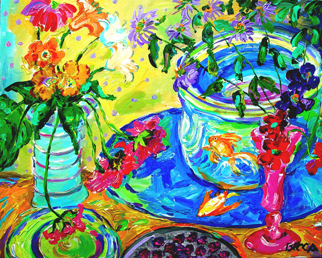 Vase and Goldfish