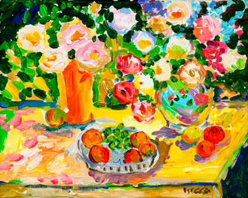 Vases with Fruit Plate